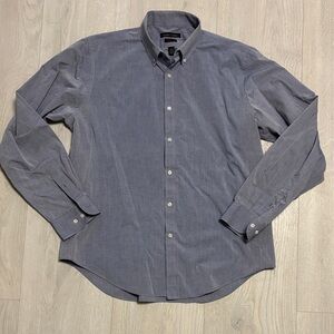 🔥BUNDLESALE Mens L Valerio Garati Slim Fit Blue Dress Shirt